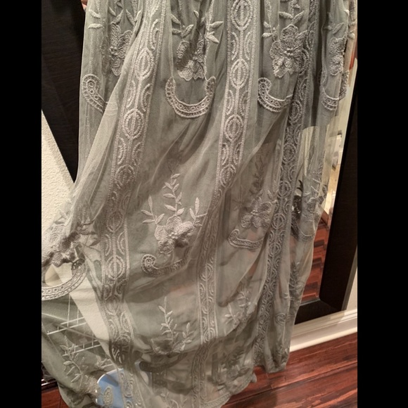 Emb Mesh Romper - Picture 6 of 6